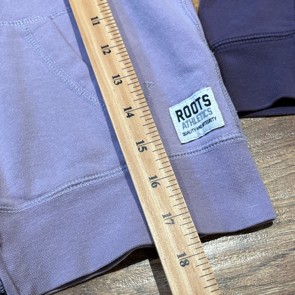 Roots Kids Two-Tone Purple full zip Hoodie - Picture 6 of 13